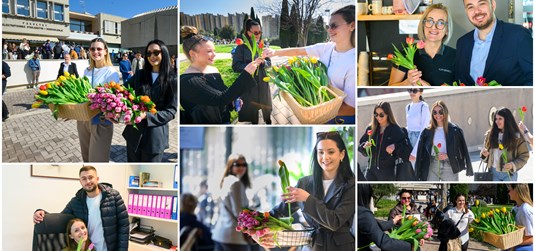 Studentski zbor i Studentski centar: Šareni tulipani na Kampusu u povodu Dana žena